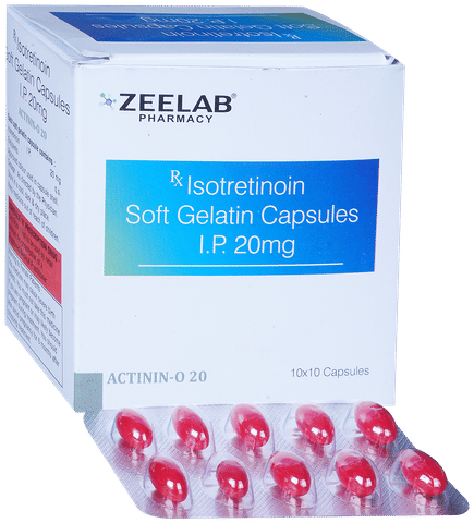 Actinin O 20mg Soft Gelatin Capsule