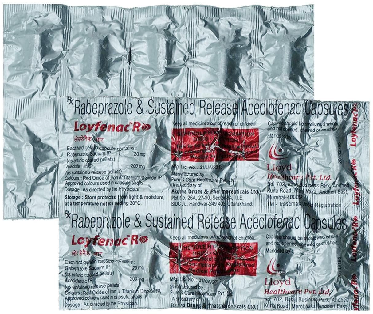 Loyfenac-R 200mg/20mg Capsule SR