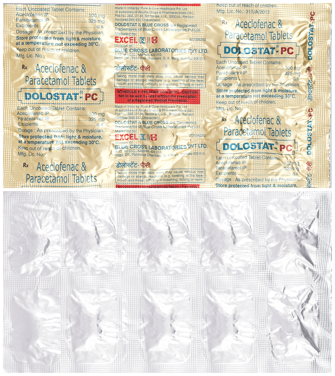 Dolostat PC 100 mg/325 mg Tablet