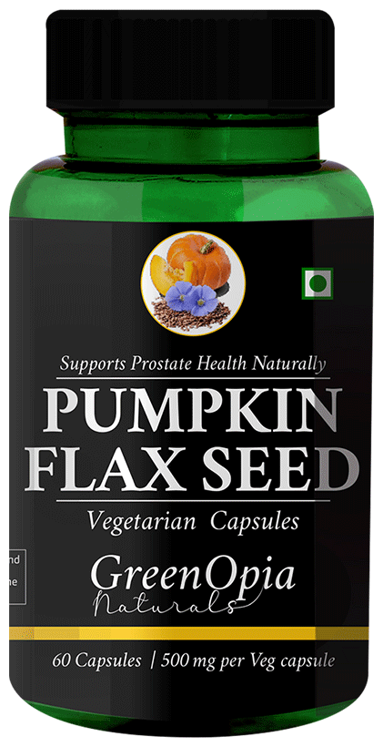 GreenOpia Naturals Pumpkin & Flaxseed Oil Vegetarian Capsule
