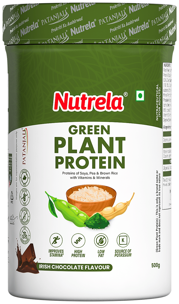 Patanjali Nutrela Green Plant Protein Powder Irish Chocolate