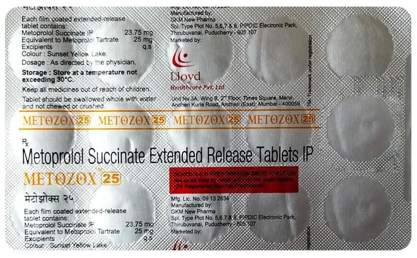 Metozox 25 Tablet ER