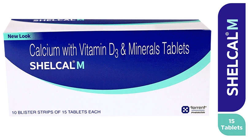 Shelcal -M Tablet with Calcium, Vitamin D3 & Minerals | Bone, Joint & Muscle Care