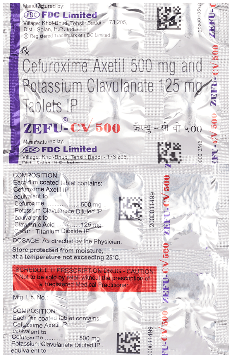 Zefu-CV 500 Tablet