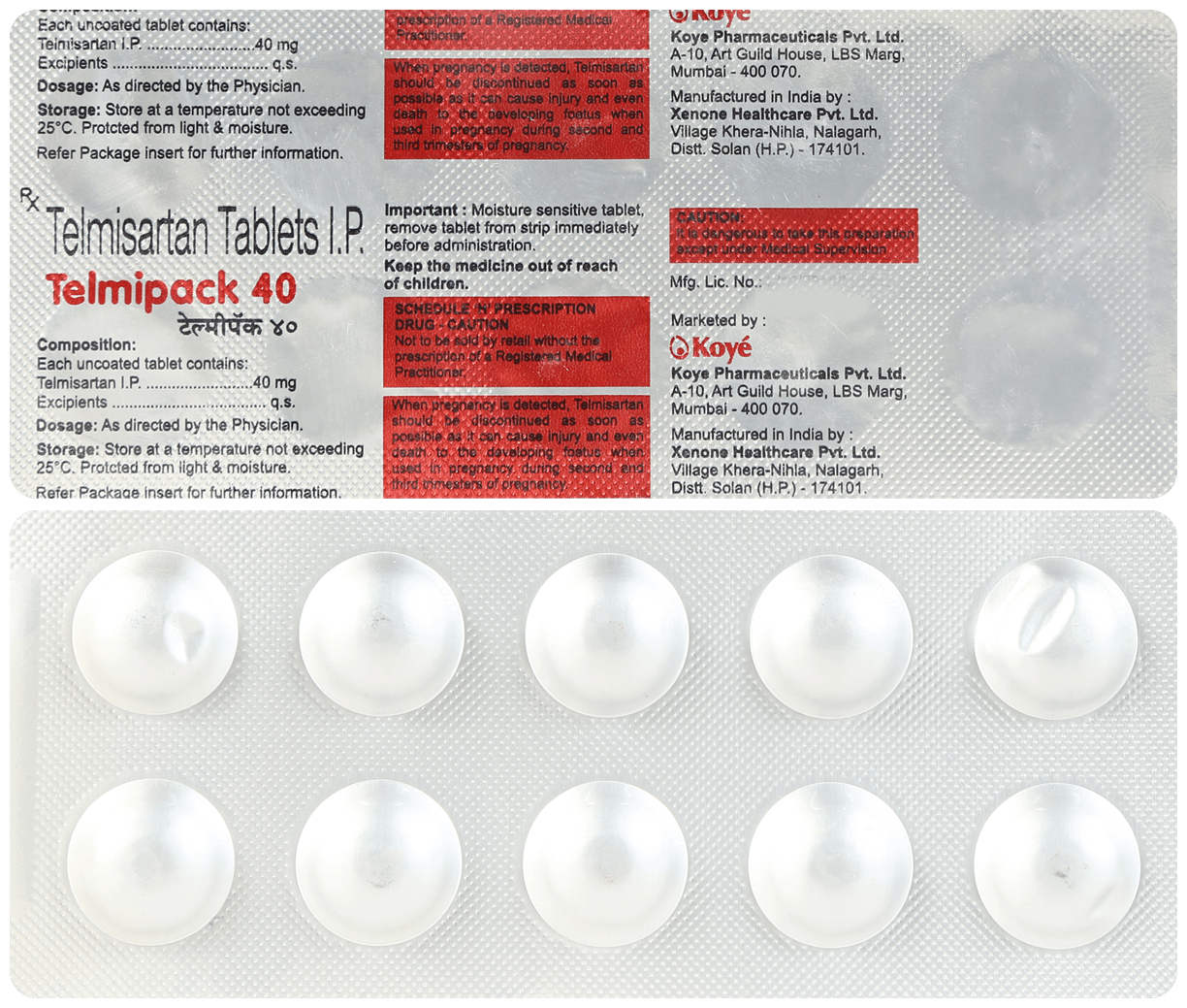 Telmipack 40 Tablet