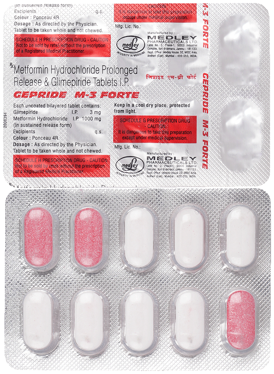 Gepride M 3 Forte Tablet PR