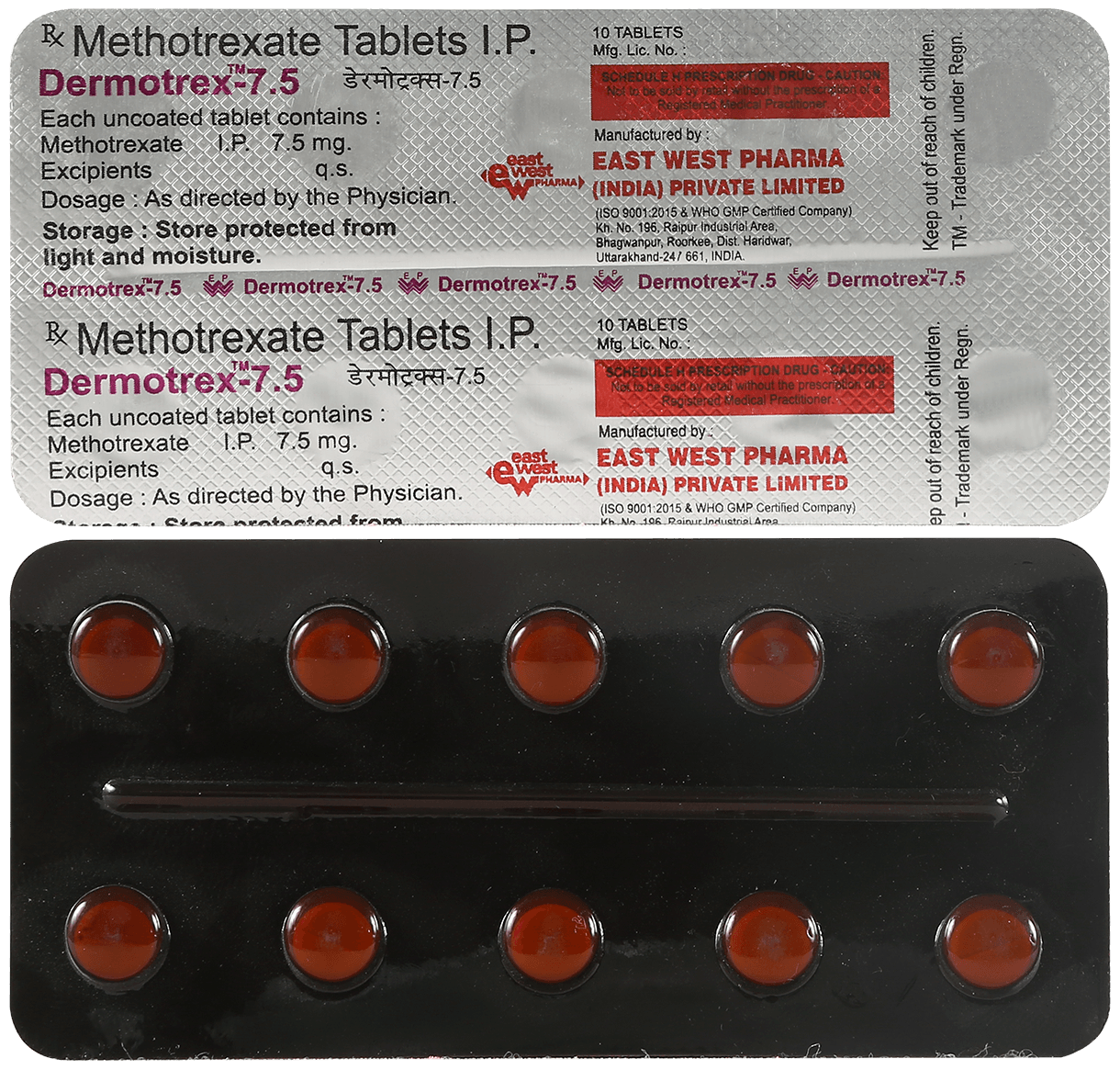 Dermotrex 7.5mg Tablet