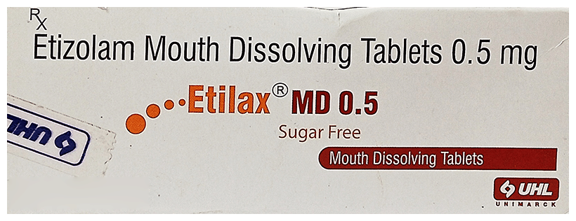 Etilax MD 0.5 Tablet Sugar Free