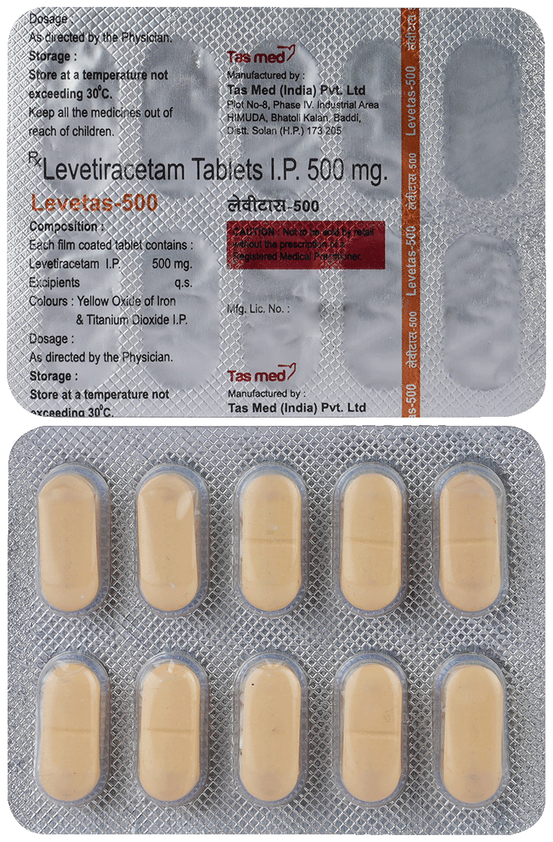 Levetas 500mg Tablet