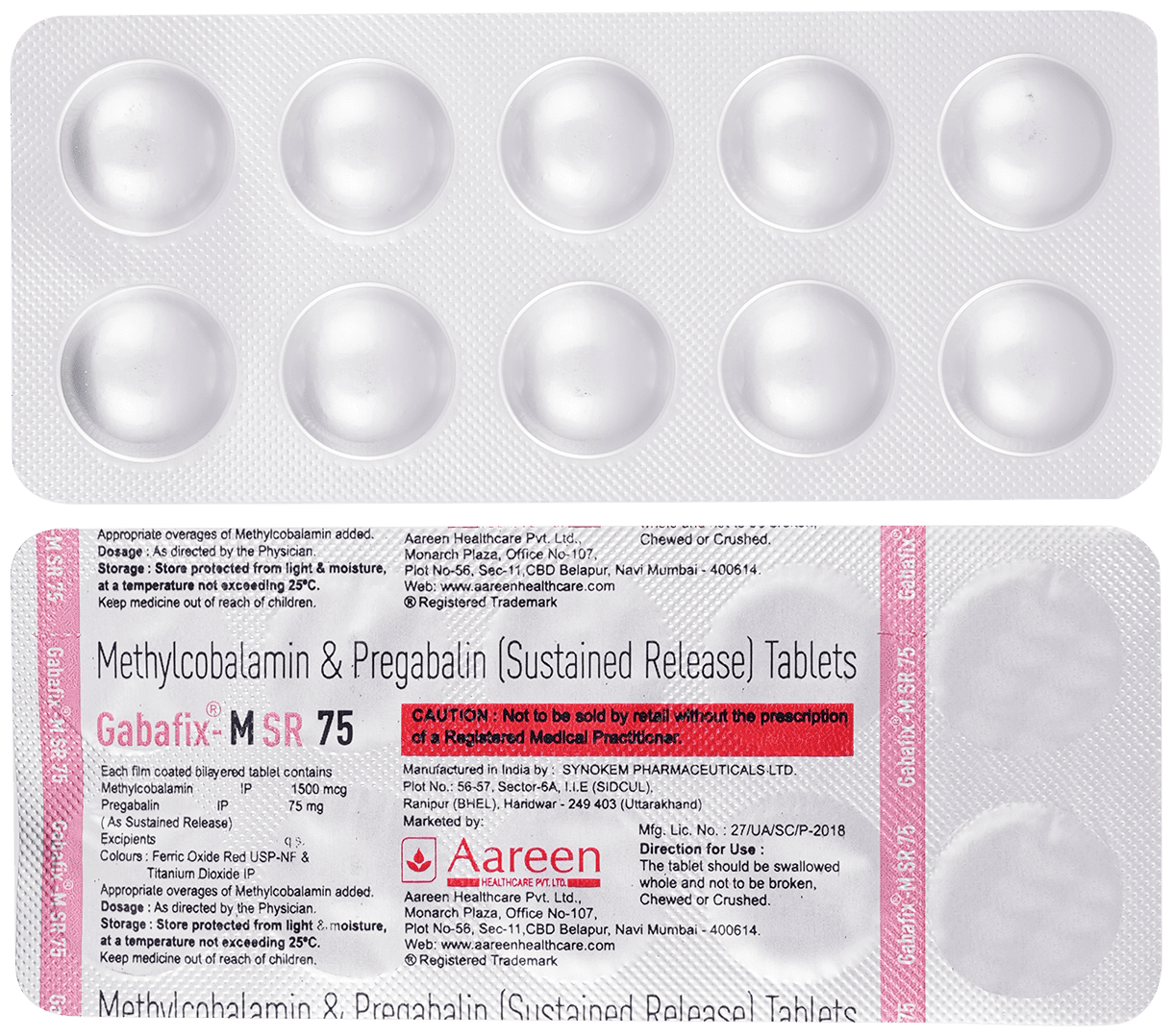 Gabafix-M SR Tablet