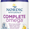 Nordic Naturals Complete Omega 1270mg Omega 3 + 170mg GLA for Healthy Skin, Joints and Cognition Lemon
