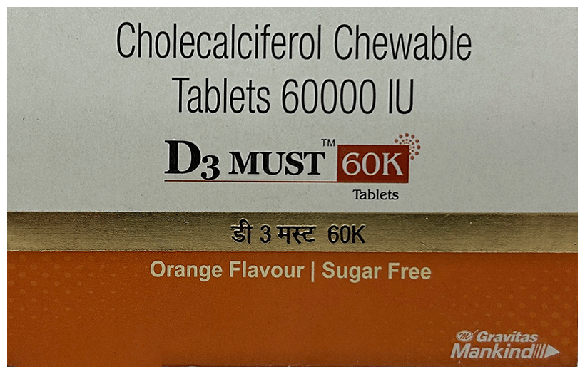 D3 Must 60K Orange Sugar Free