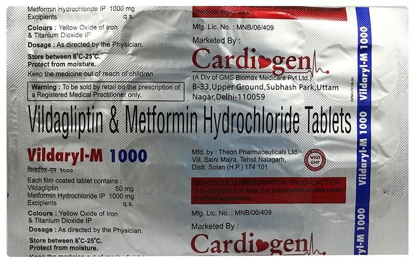 Vildaryl-M 1000 Tablet