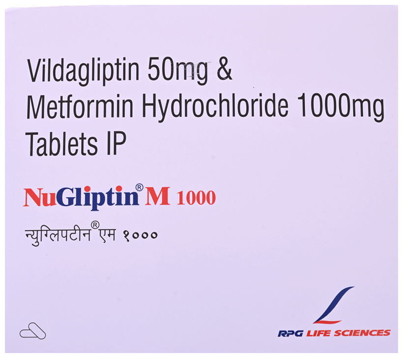 Nugliptin M 1000mg/50mg Tablet