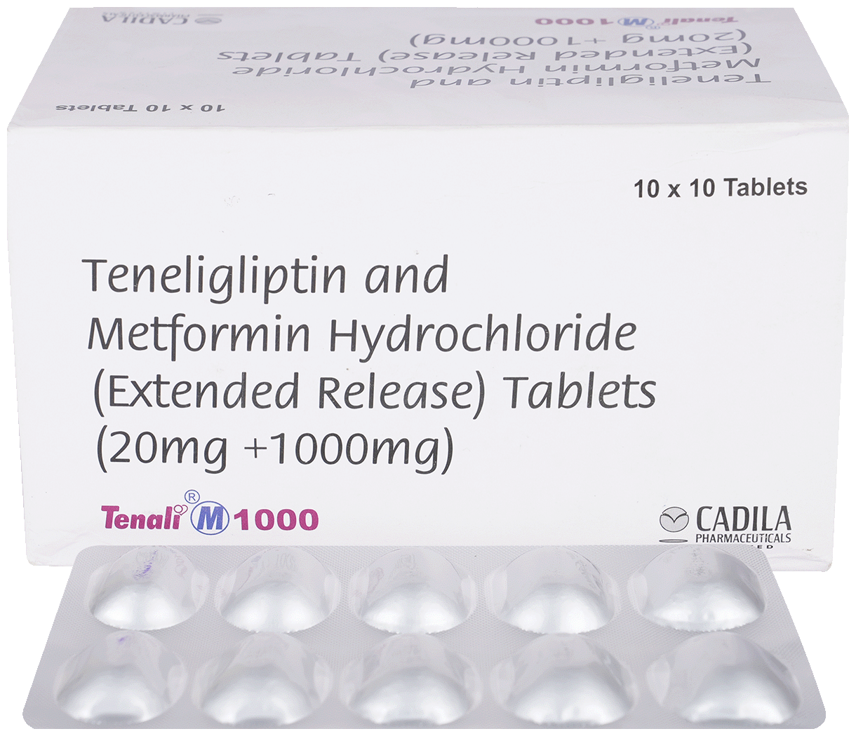 Tenali M 1000mg/20mg Tablet ER