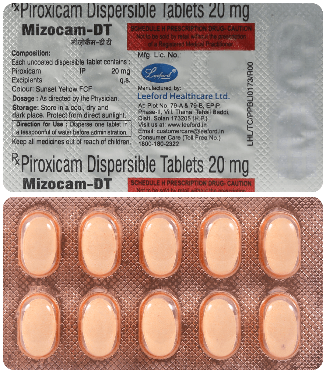Mizocam Tablet DT