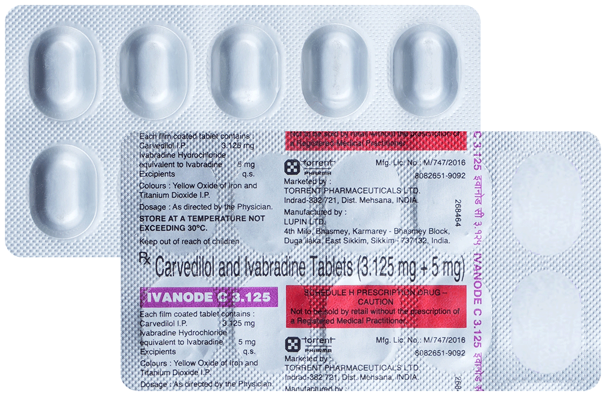 Ivanode C 3.125mg/5mg Tablet