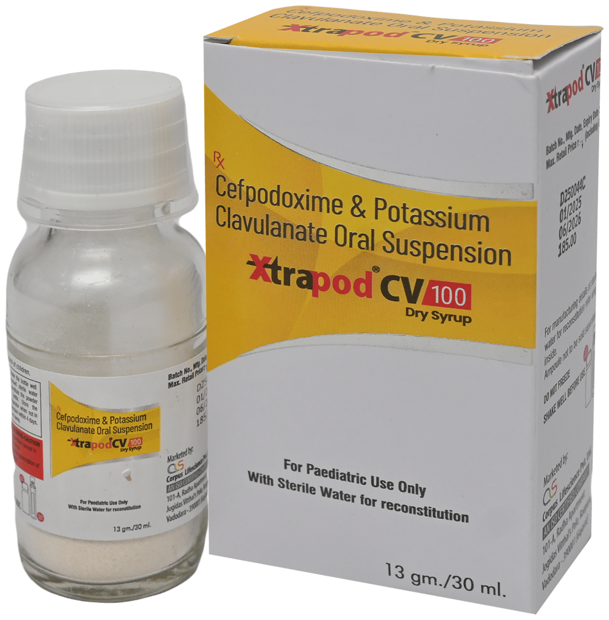 Xtrapod-CV 100 Dry Syrup