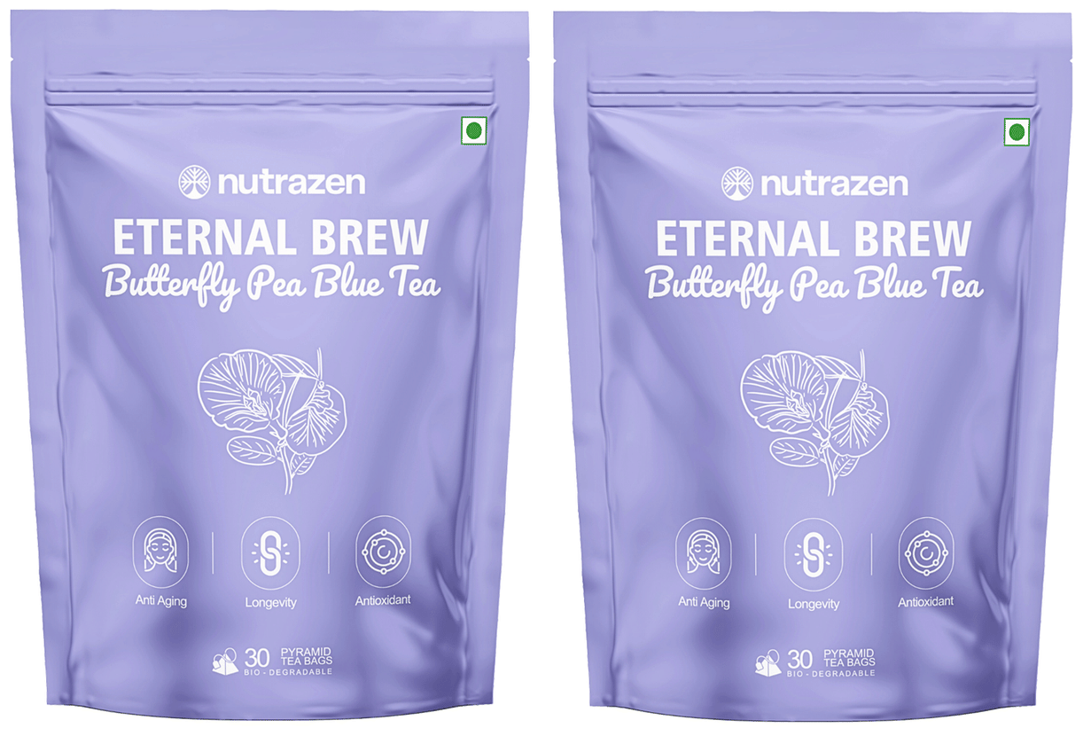 Nutrazen Eternal Brew Butterfly Pea Blue Tea Bags (30 Each)