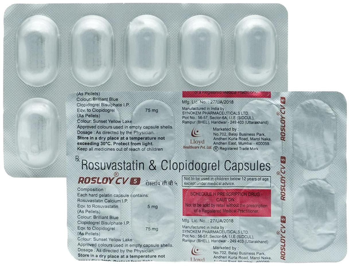 Rosloy-CV 5mg/75mg Capsule