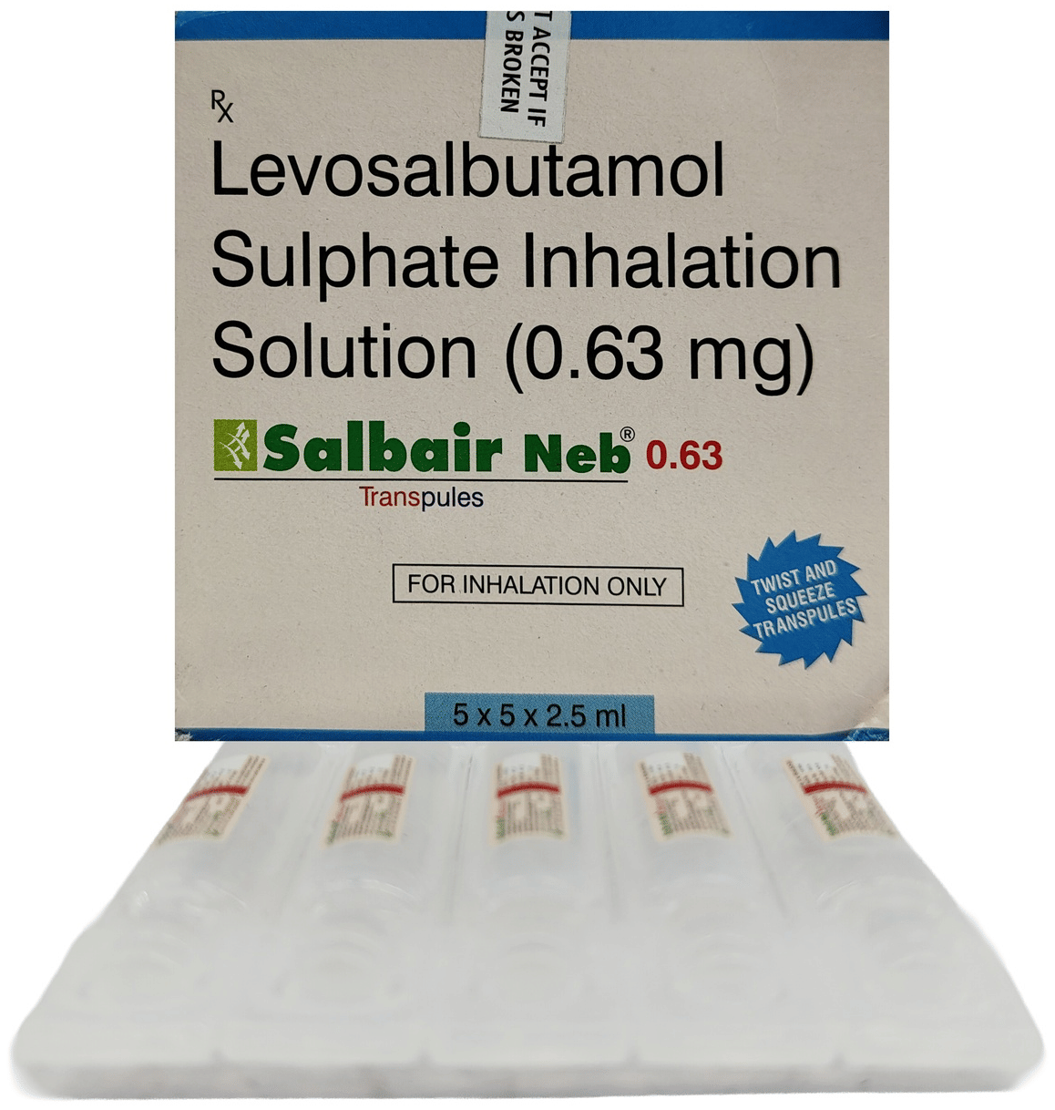 Salbair Neb 0.63 Transpules