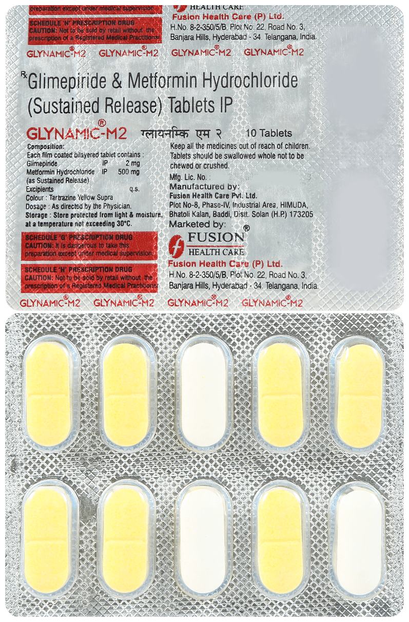 Glynamic M 2mg/500mg Tablet