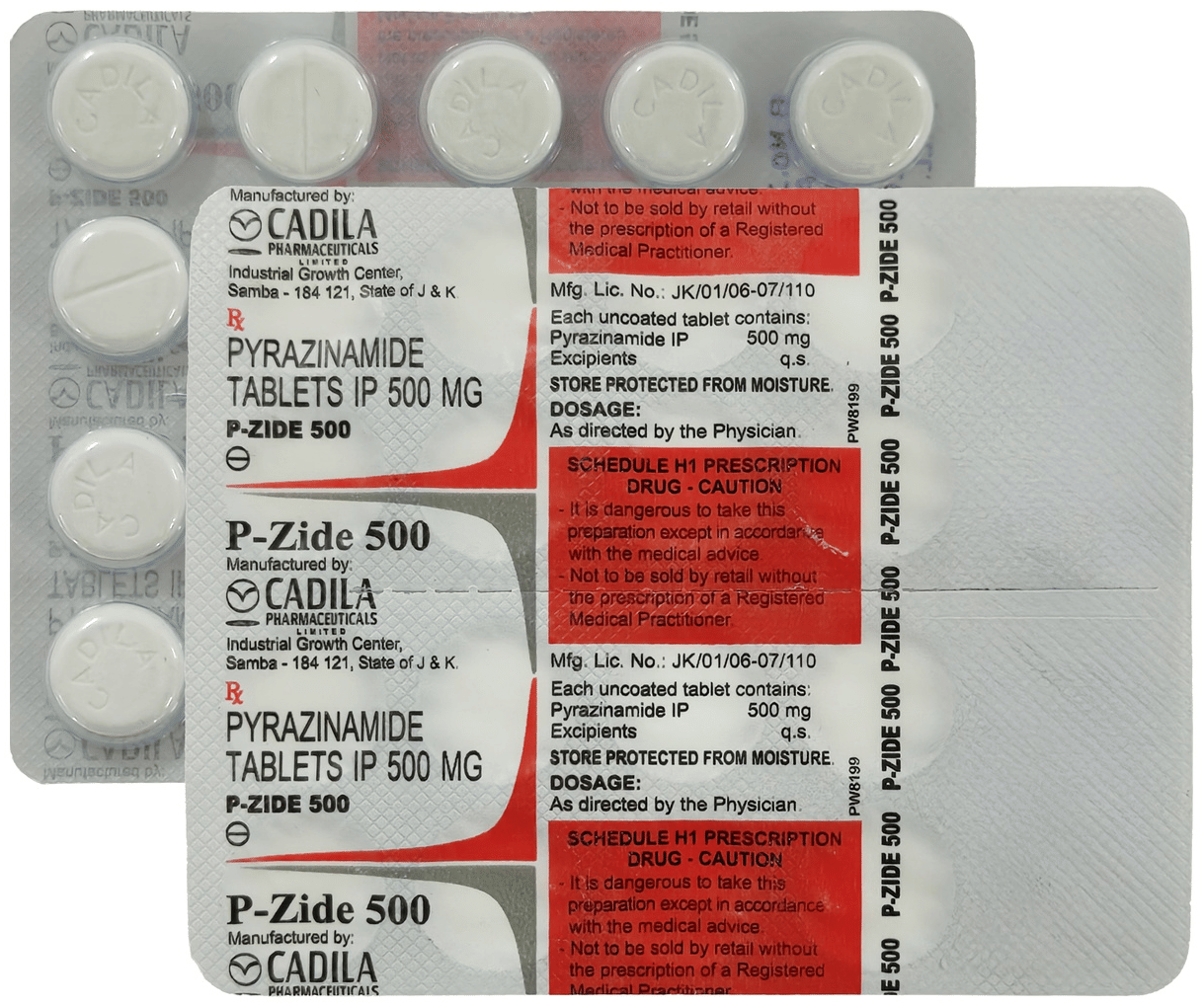 Pzide 500mg Tablet