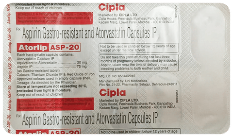 Atorlip ASP 20 Capsule