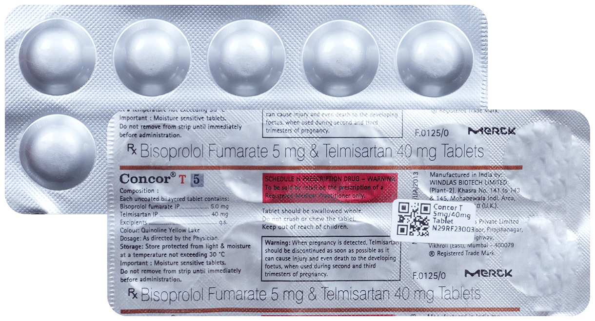 Concor T 5mg/40mg Tablet