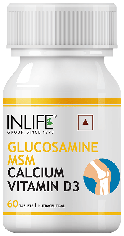 Inlife Glucosamine MSM | With Calcium, Vitamin D3 for Bone Health | Tablet