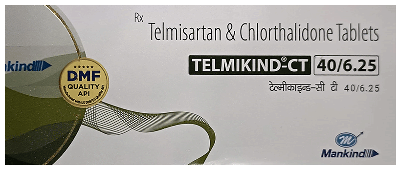 Telmikind CT 40mg/6.25mg Tablet