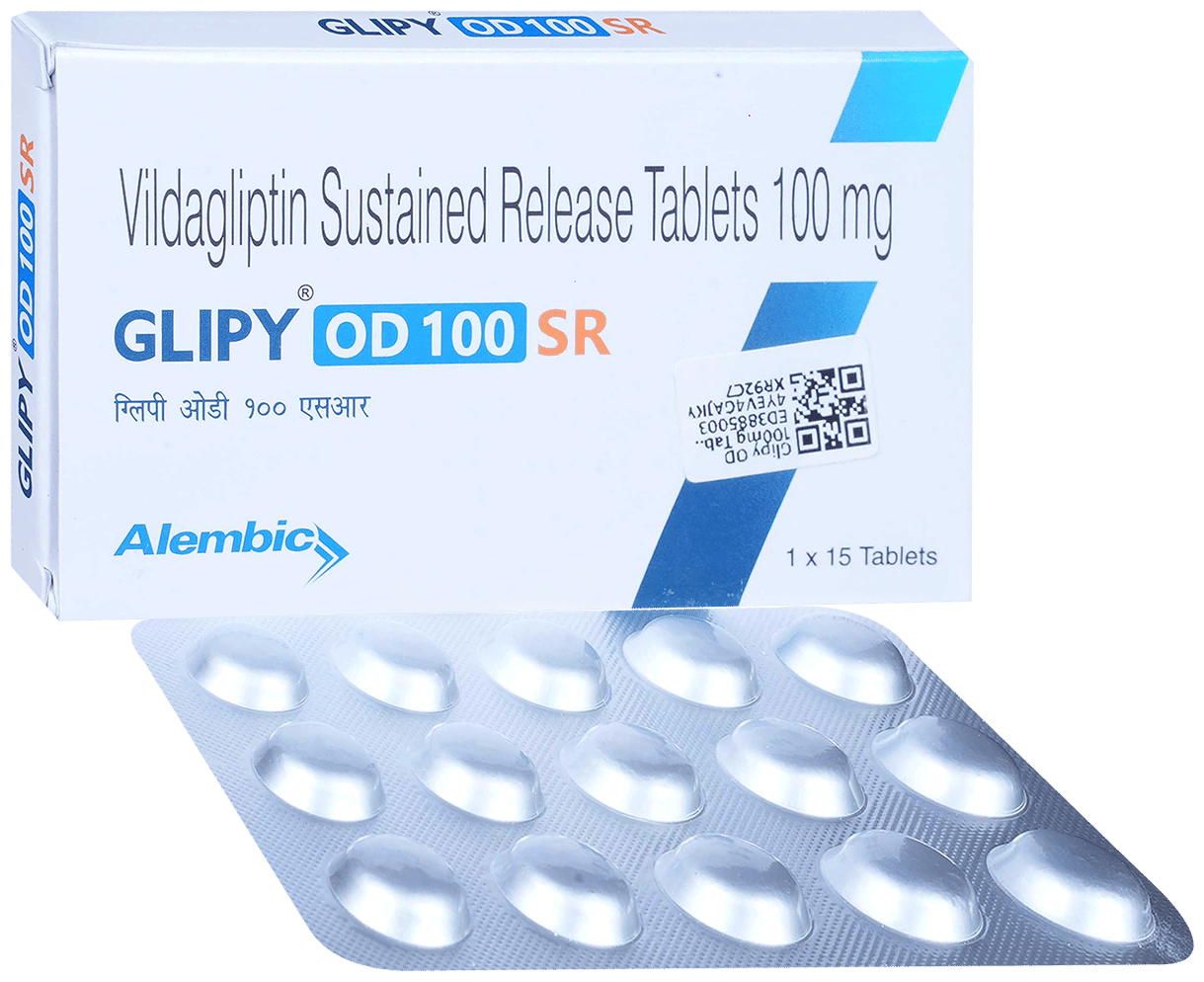 Glipy OD 100mg Tablet SR