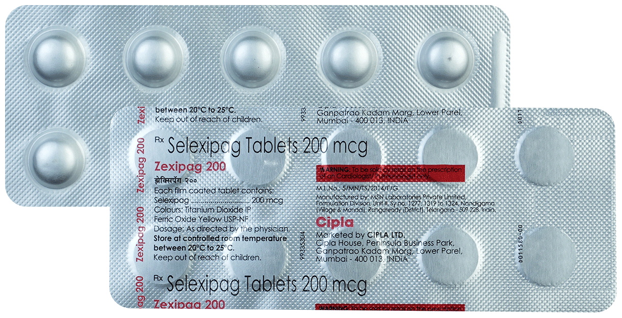 Zexipag 200mcg Tablet