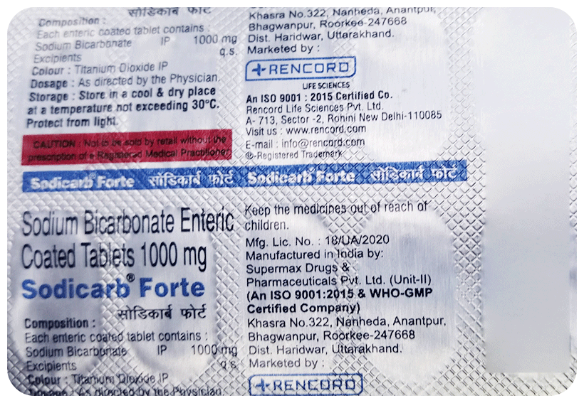 Sodicarb-Forte Tablet EC