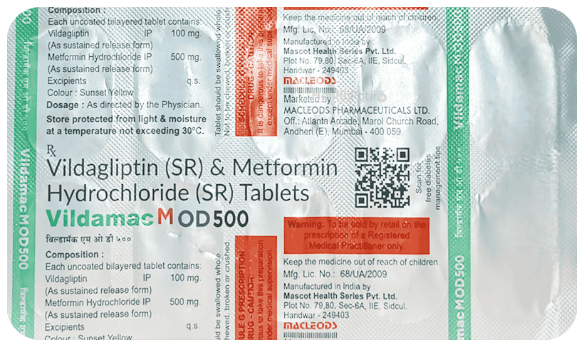 Vildamac M OD Tablet