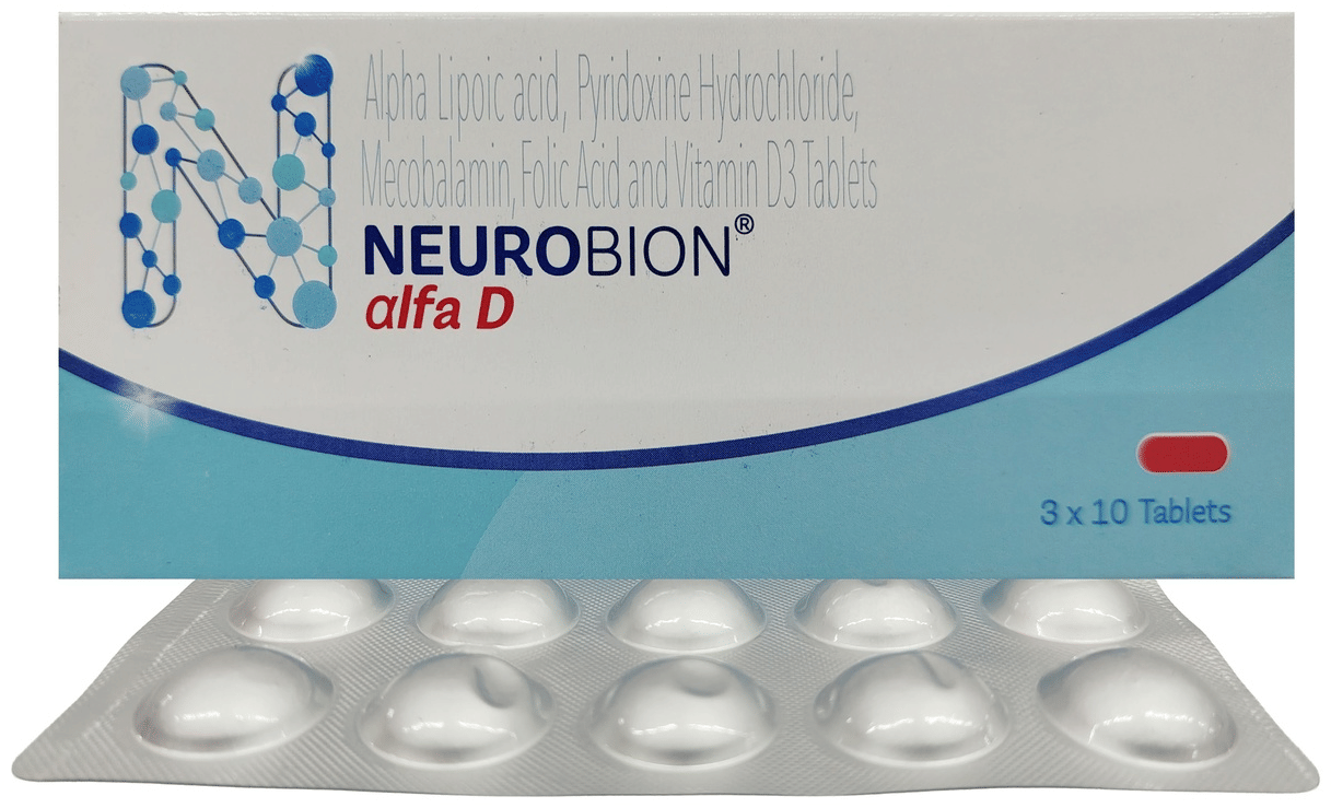 Neurobion Alfa D Tablet For Nerve Health & Diabetic Neuropathy | Adult