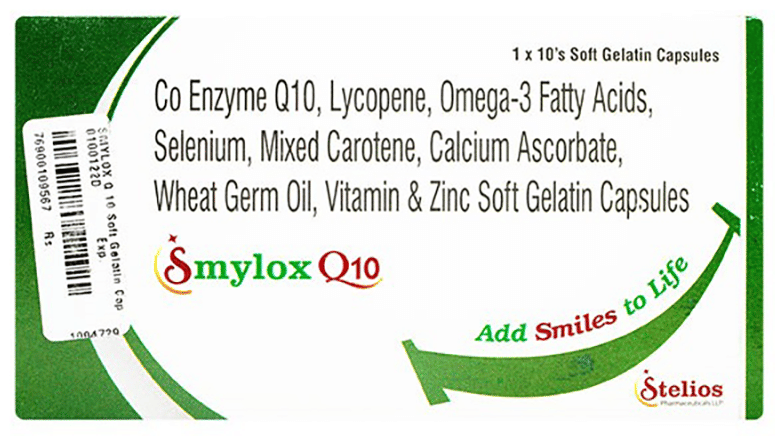 Smylox Q 10 Soft Gelatin Capsule
