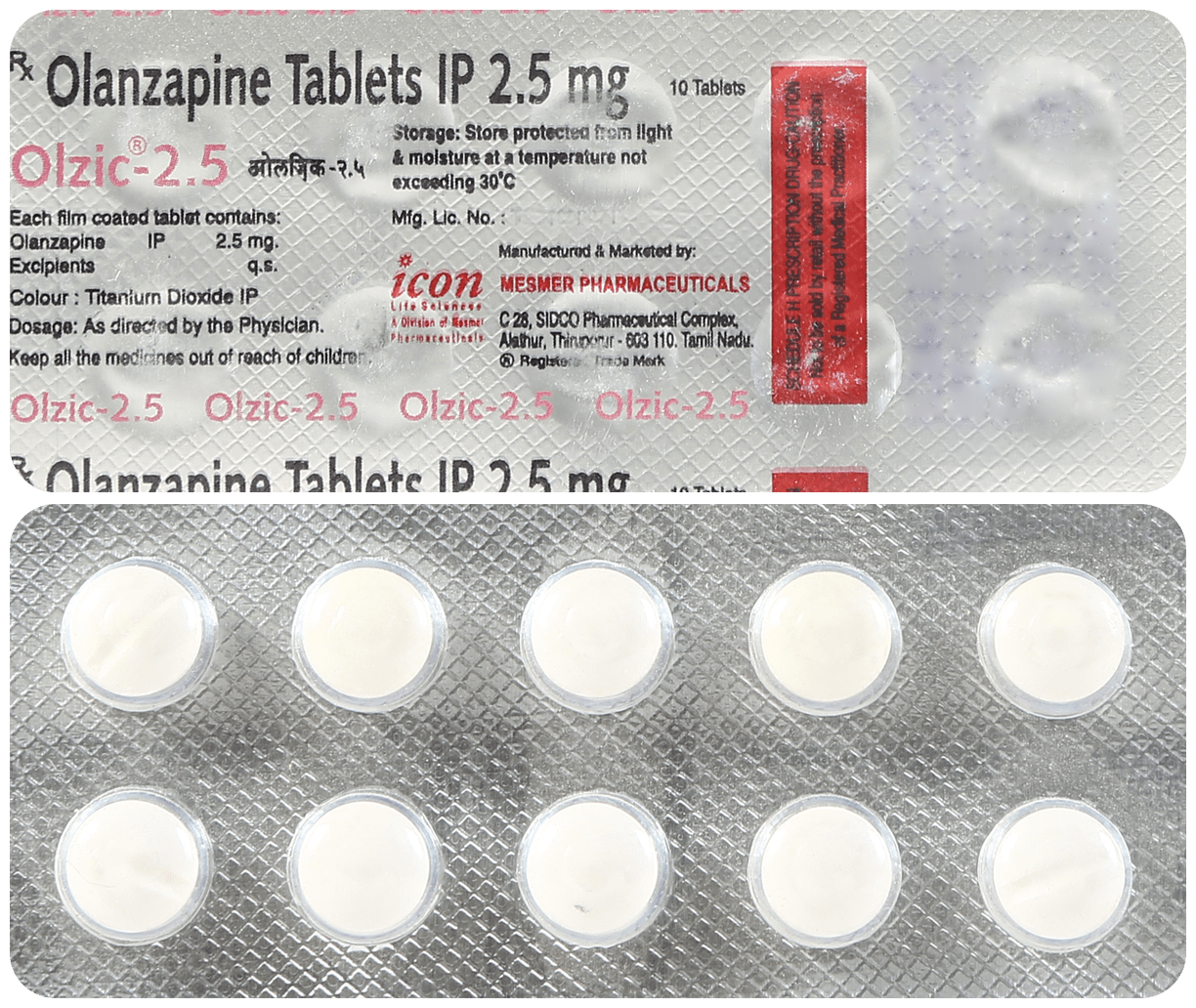 Olzic 2.5mg Tablet