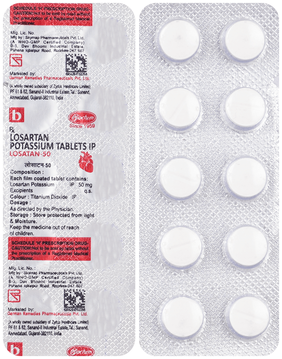 Losatan 50mg Tablet