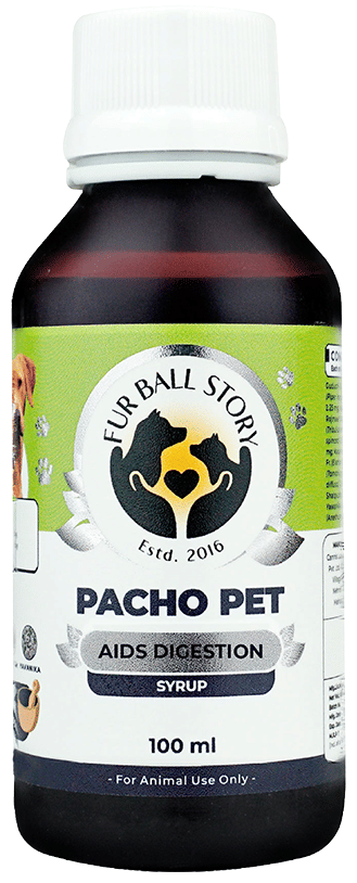 Fur Ball Story Pacho Pet Digestive Syrup For Dogs & Cats