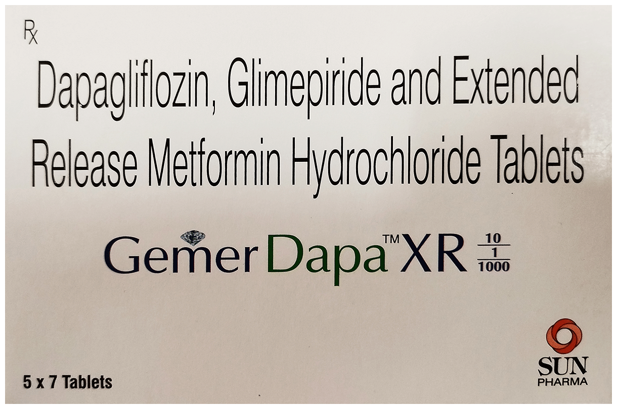 Gemer Dapa XR 10/1/1000 Tablet