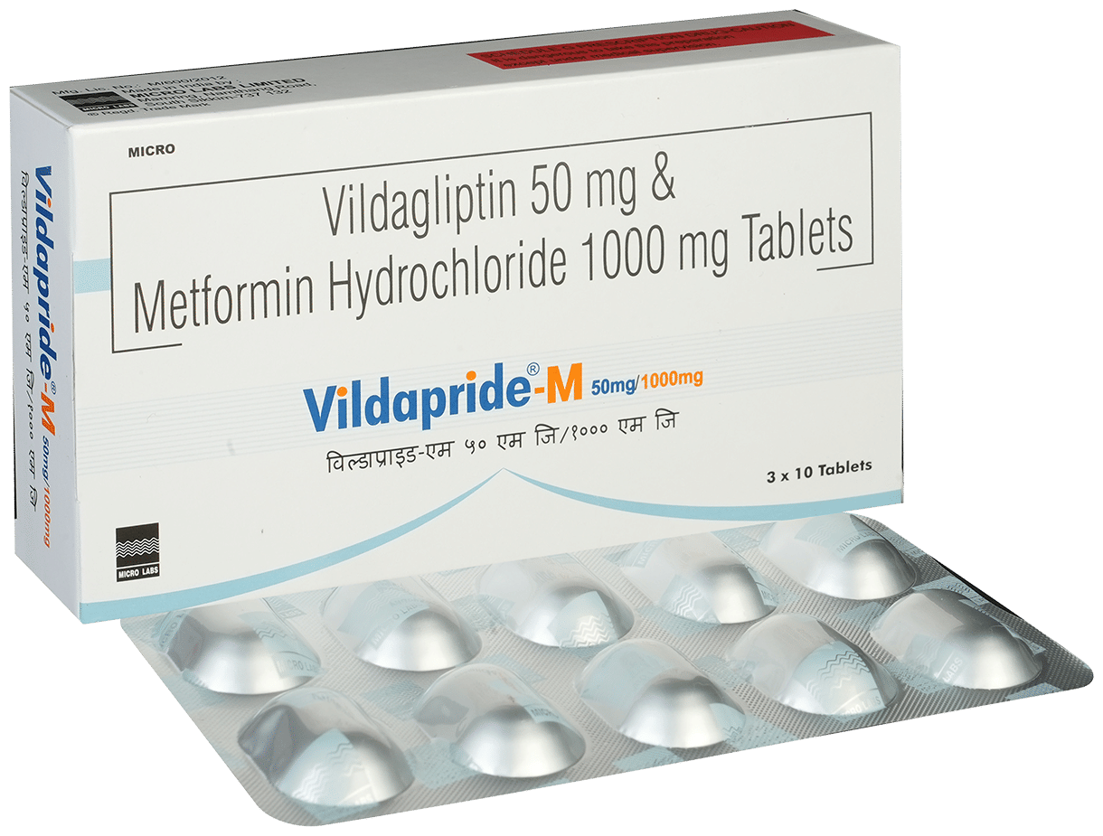 VILDApride M 1000mg/50mg Tablet