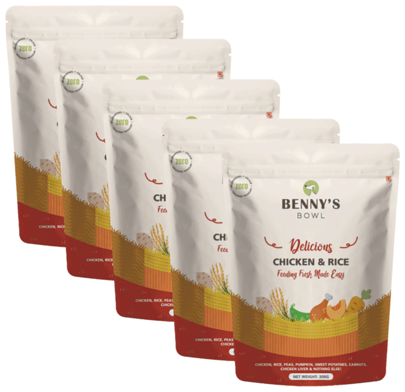 Benny's Bowl Chicken & Rice Wet Dog Food (300gm Each)