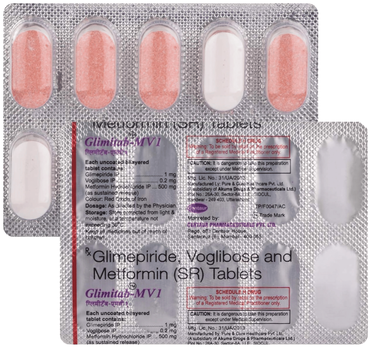 Glimitab-MV 1 Tablet