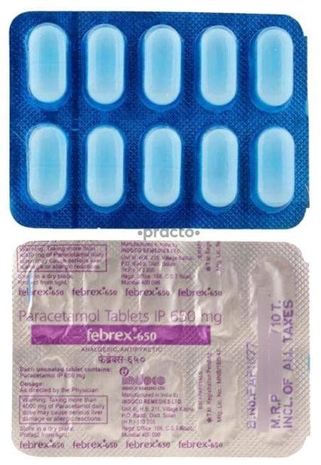 Febrex 650mg Tablet