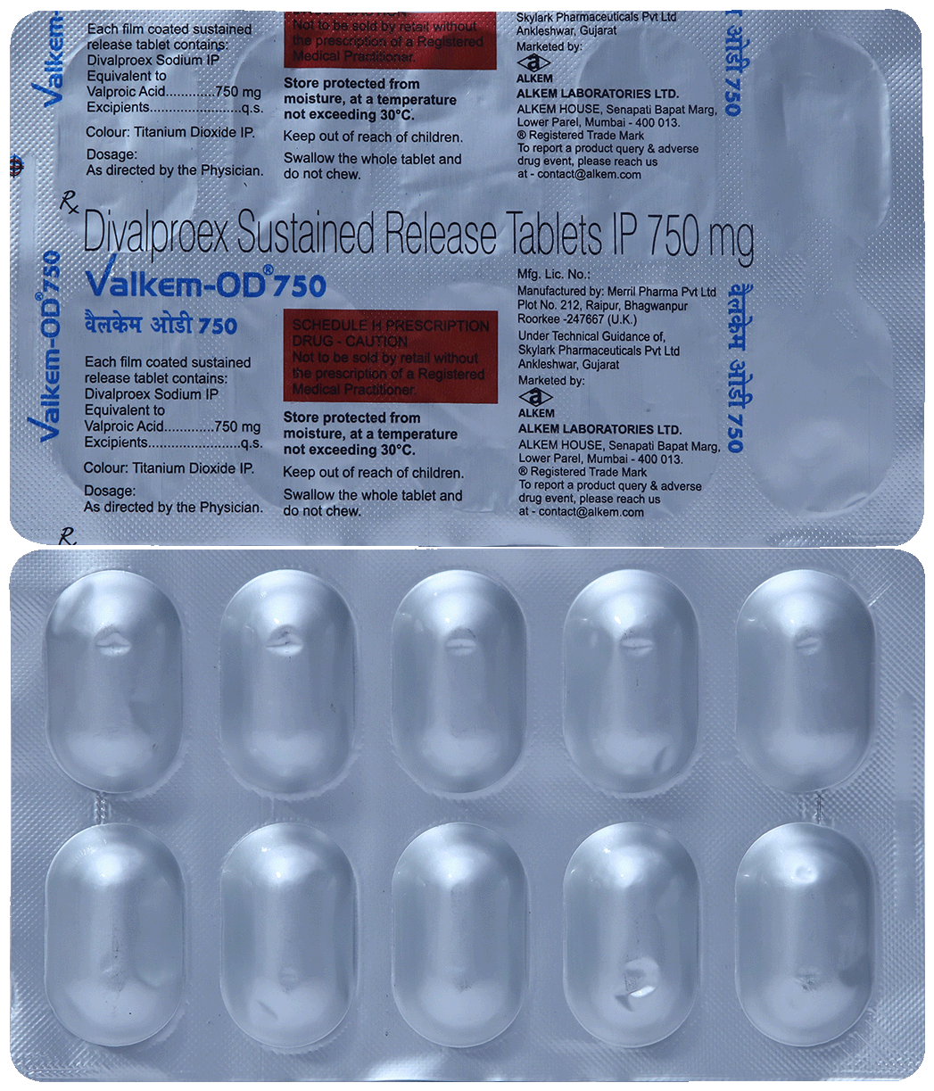 Valkem OD 750mg Tablet