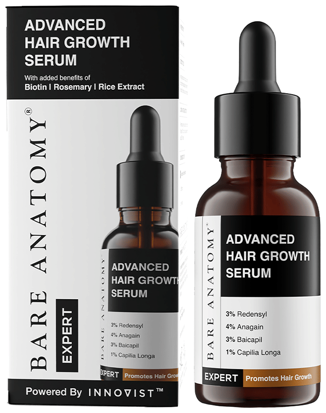 Bare Anatomy Advanced Hair Growth Serum | 3% Redensyl + 4% Anagain + 3% Baicapil & Rosemary