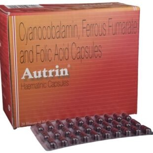 Autrin Hematinic Capsule with Cyanocobalamin, Iron & Folic Acid
