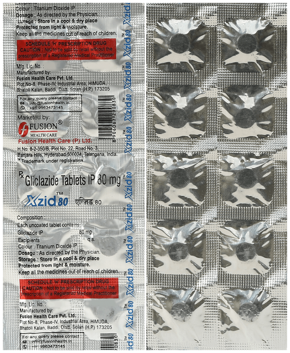 Xzid 80mg Tablet