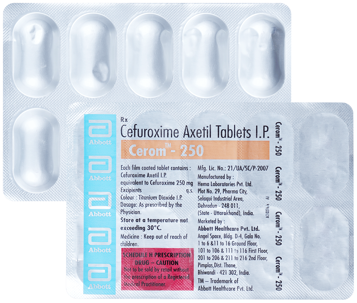 Cerom 250mg Tablet